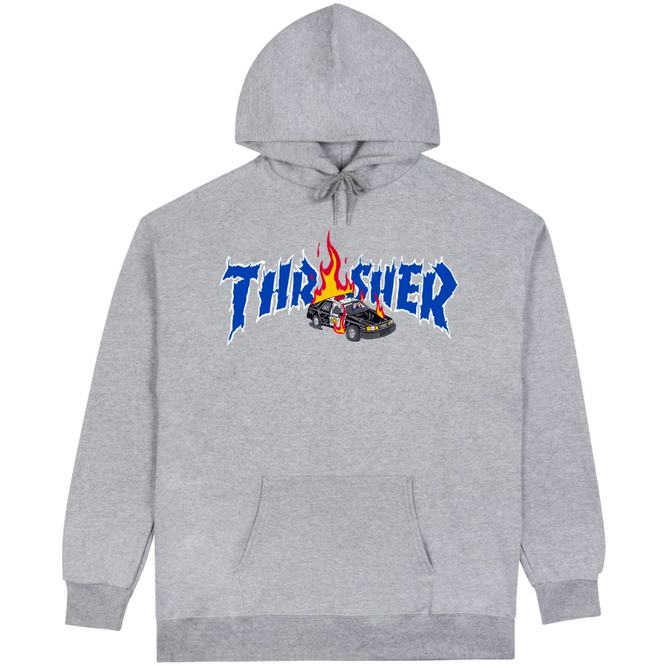 Cop Car Hoodie Grey