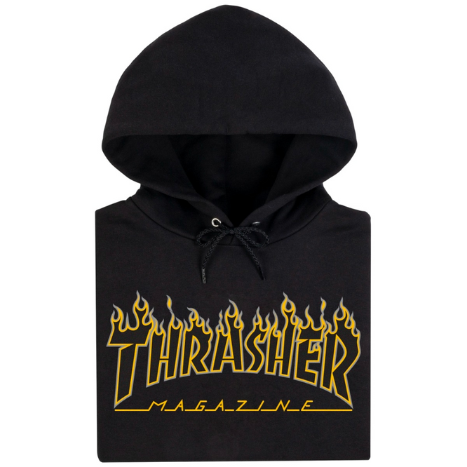 Flame Hoodie Black/Yellow