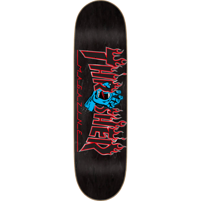 Thrasher Screaming Flame Black 8.5" Skateboard Deck