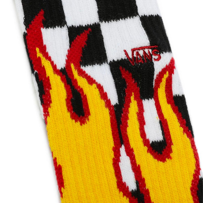 Chaussettes courtes à carreaux de flammes