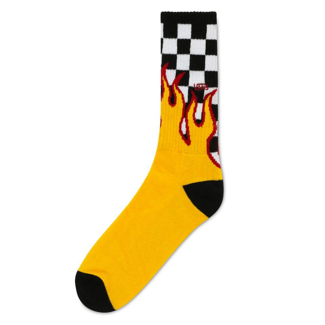 Chaussettes courtes à carreaux de flammes