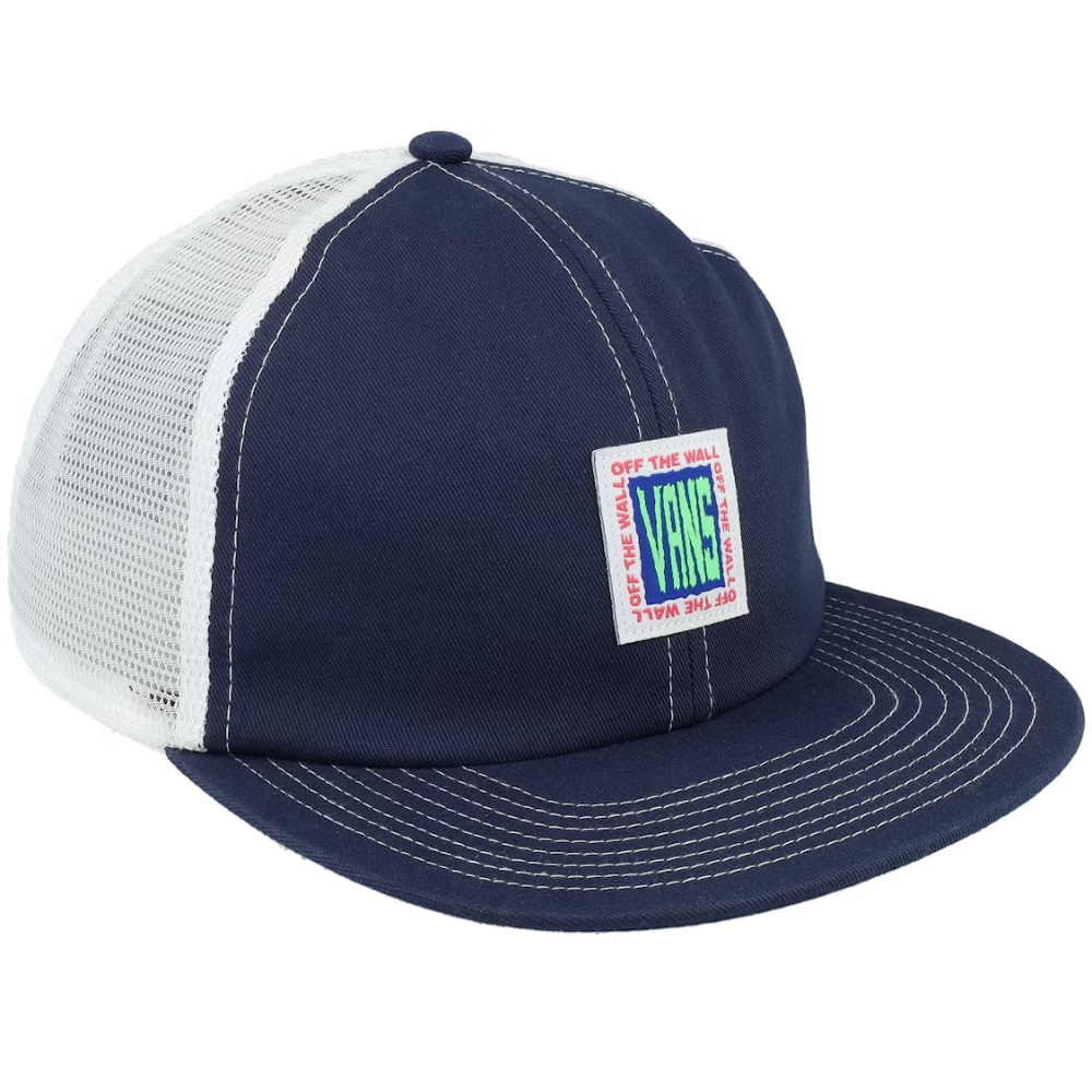 Vans Higher Place Unstructured Trucker Cap Dress Blues – Stoked