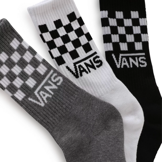 Chaussettes à carreaux pour enfants noir/blanc/gris