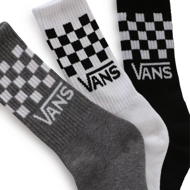 Kids Check Socks Black/White/Grey