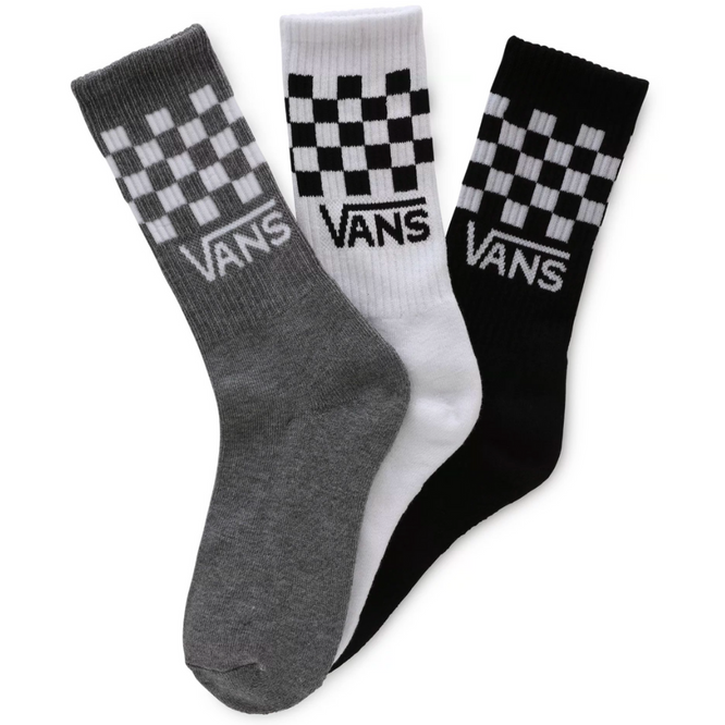 Chaussettes à carreaux pour enfants noir/blanc/gris