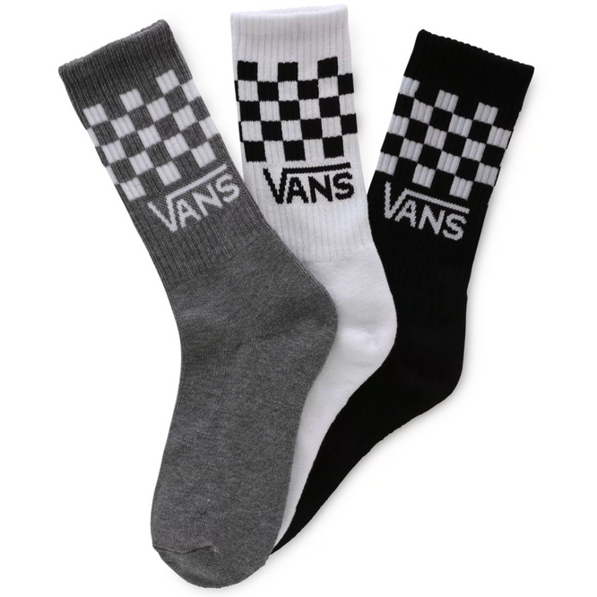 Kids Check Socks Black/White/Grey