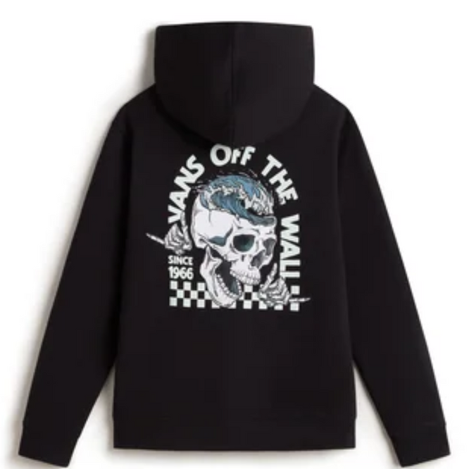Kids Headwaves Loose Hoodie Black