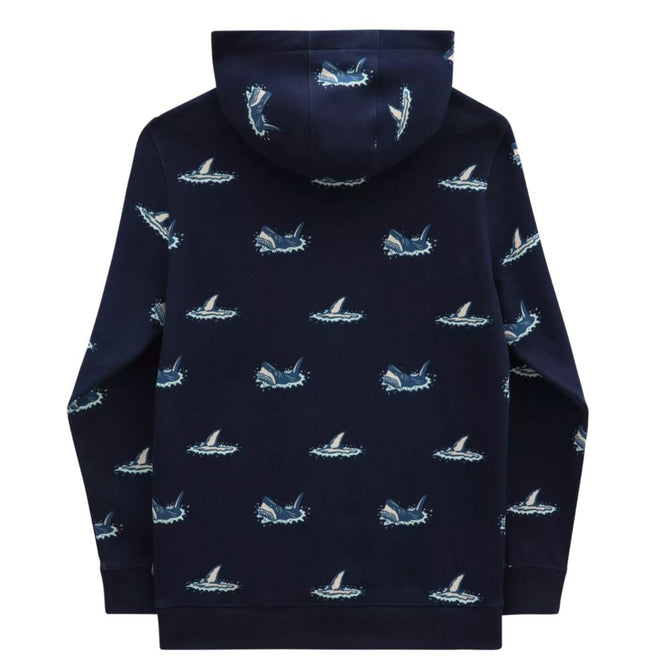 Kids Shark Fin Hoodie Dress Blues