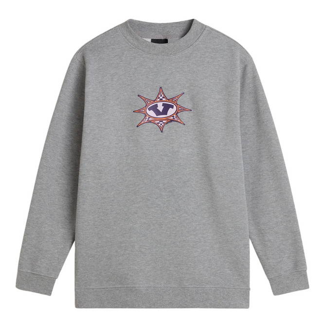 Kids Star Checker Crewneck Cement Heather