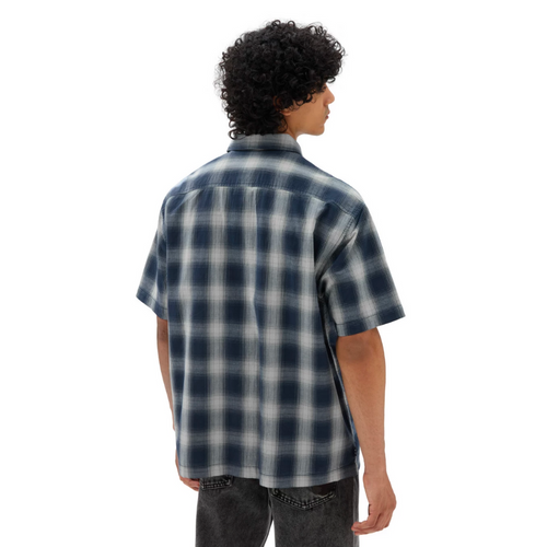 Nick Michel Woven Shirt Dress Blues