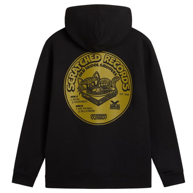 Kids Scratched Records Hoodie Black