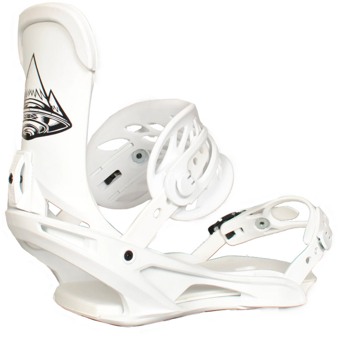 The Scando V2 White 2024 Snowboardbindingen