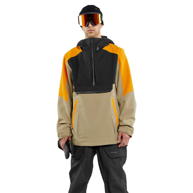 Brighton Pullover Snowboard Jacket Gold