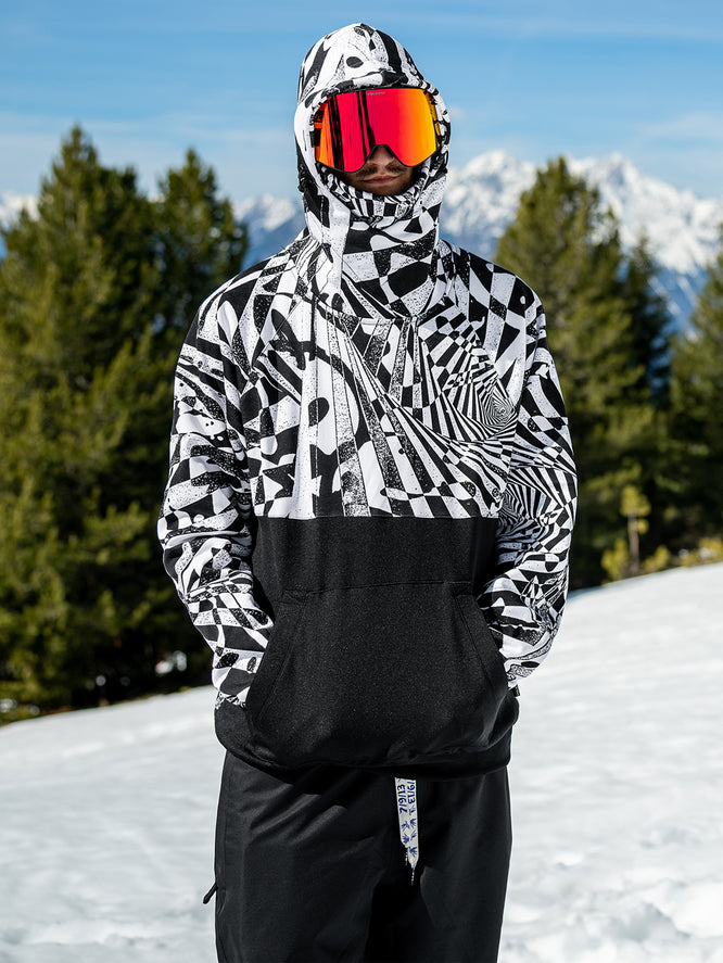 Hydro Riding Hoodie Black/White