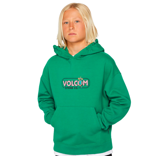 Kids Mountainside Hoodie Synergy Green