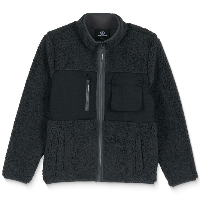 Kids Storm Stone Zip Fleece Asphalt Black