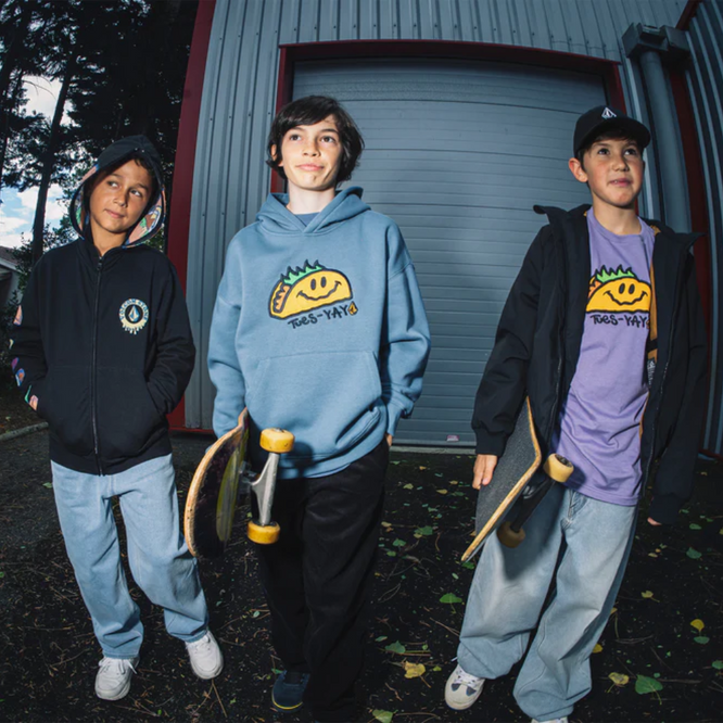 Kids Voltaco Hoodie Blue Wash