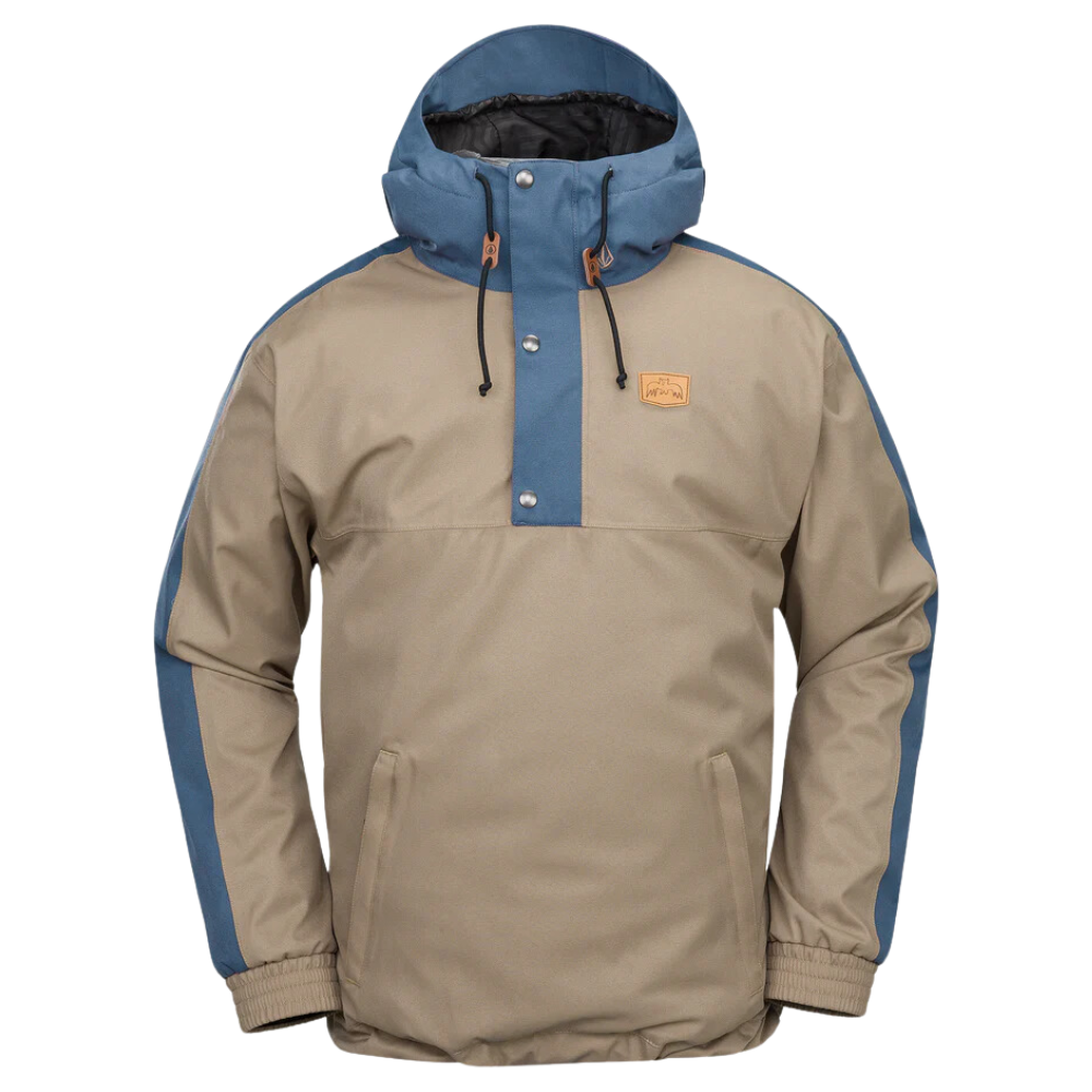 Volcom Longo 20K Pullover Snowboard Jacket Chestnut Brown Stoked Boardshop