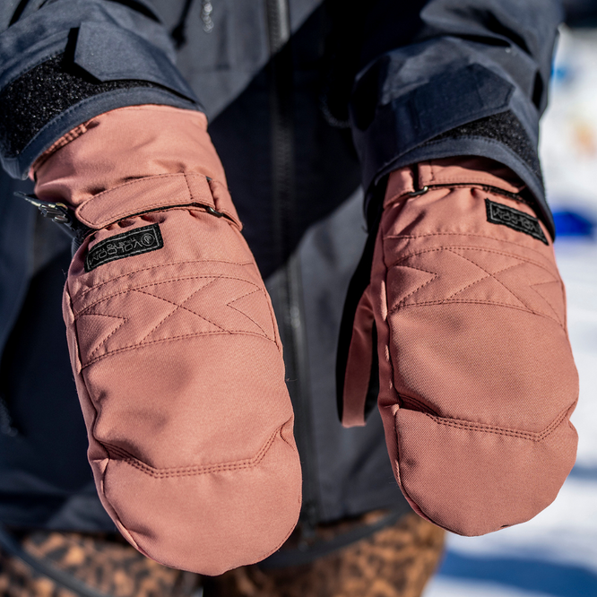 Womens Peep Gore-Tex Mitts Earth Pink