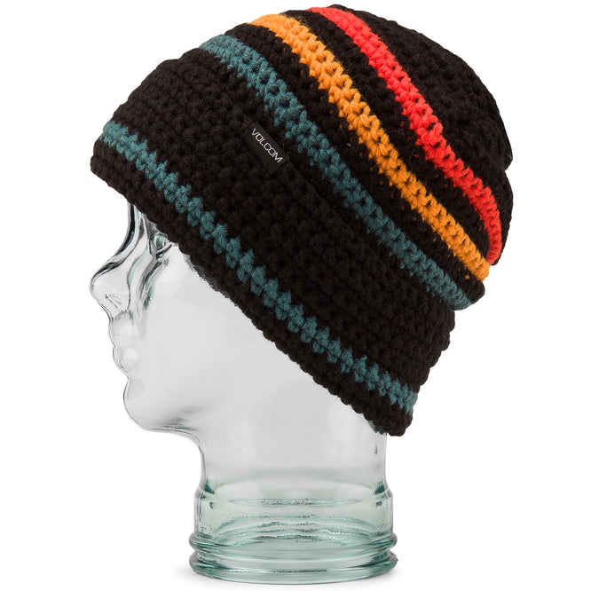 Womens Yay Crochet Beanie Black