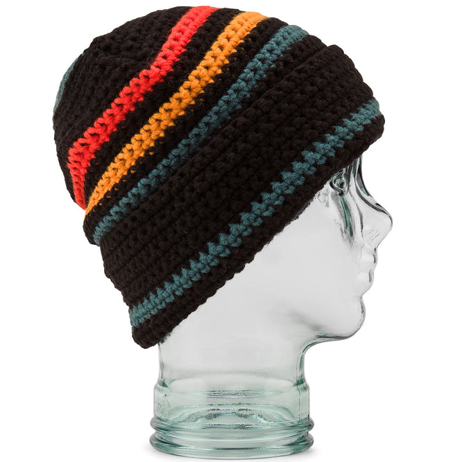 Womens Yay Crochet Beanie Black