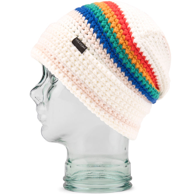Womens Yay Crochet Beanie White