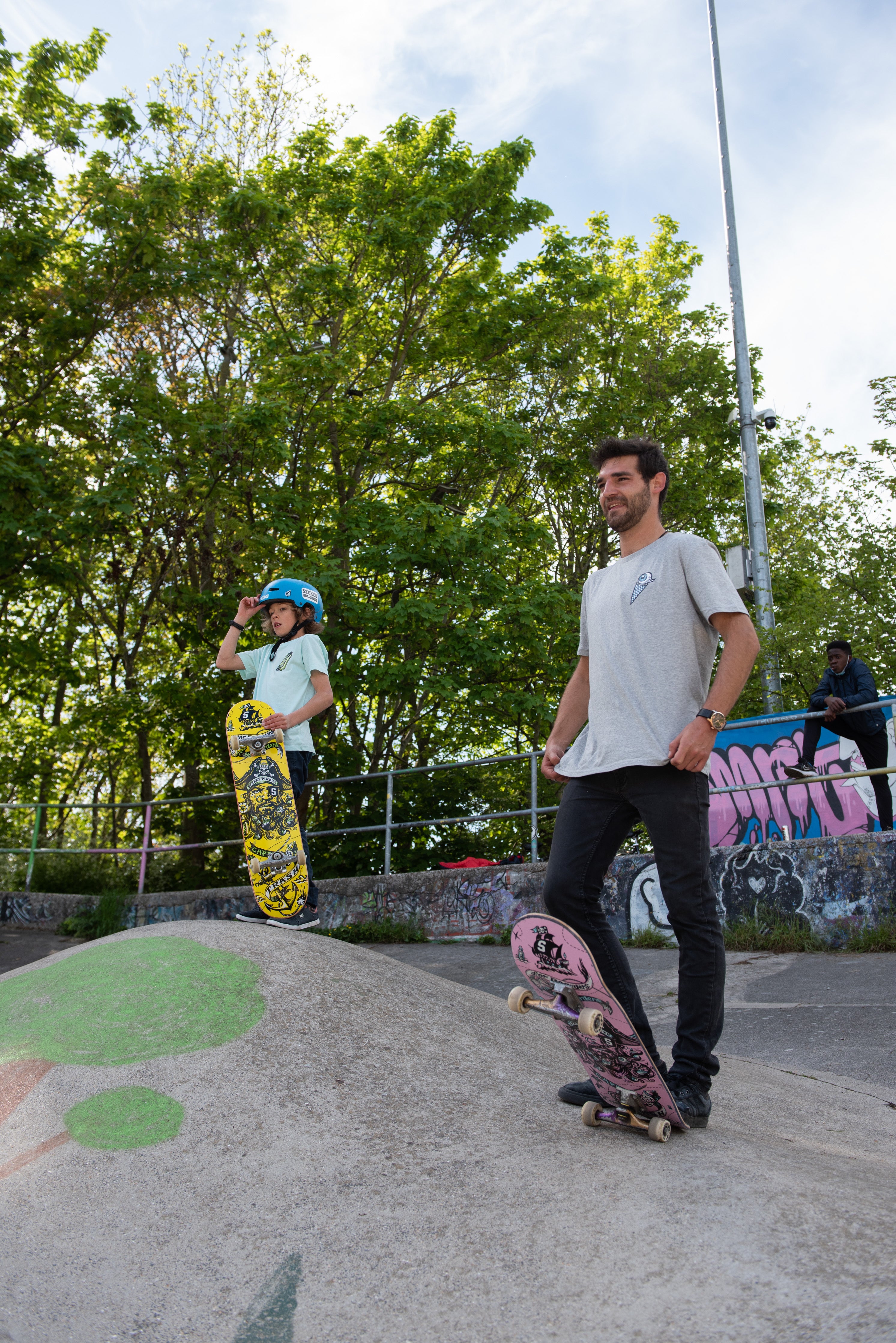 Captain Trash Pink Skateboard Deck