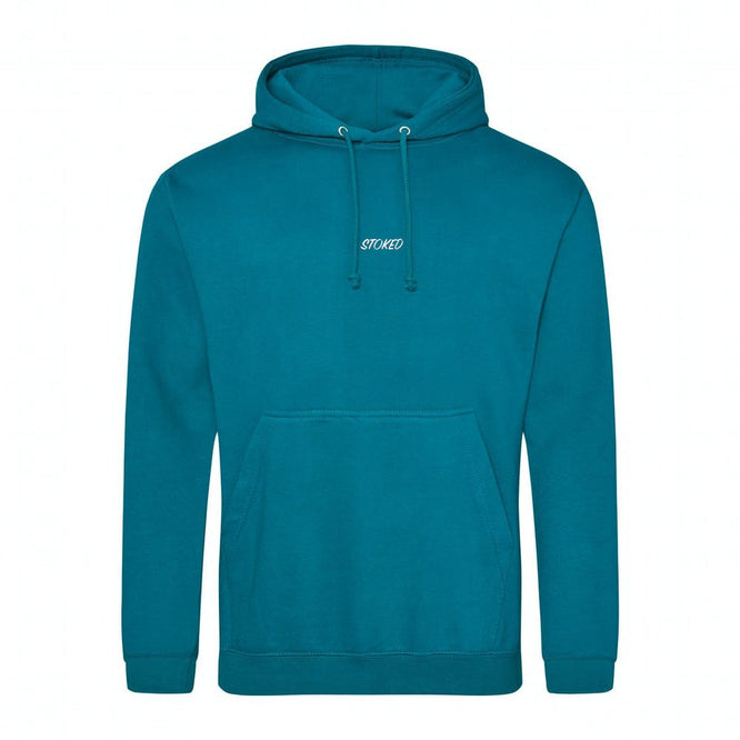 Lightweight Script Hoodie Jade