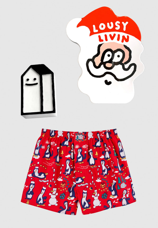 Penguins Red Giftbox