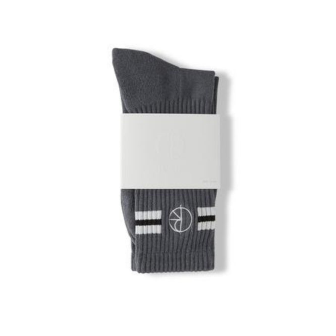 Chaussettes grises avec logo Stroke