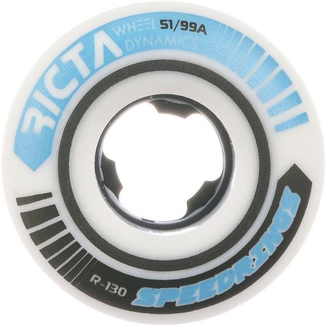 Speedrings Slim 99a 51mm White/Blue Skateboard Wheels
