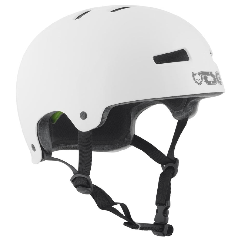 TSG Casque de skate/Bmx blanc injecté de couleur solide – Stoked
