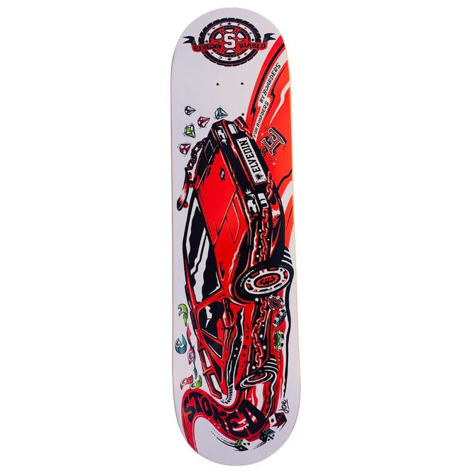 Stoked Team Elvedin Diablo Red Skateboard Deck