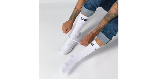 Classic Crew Socks 3 Pack White