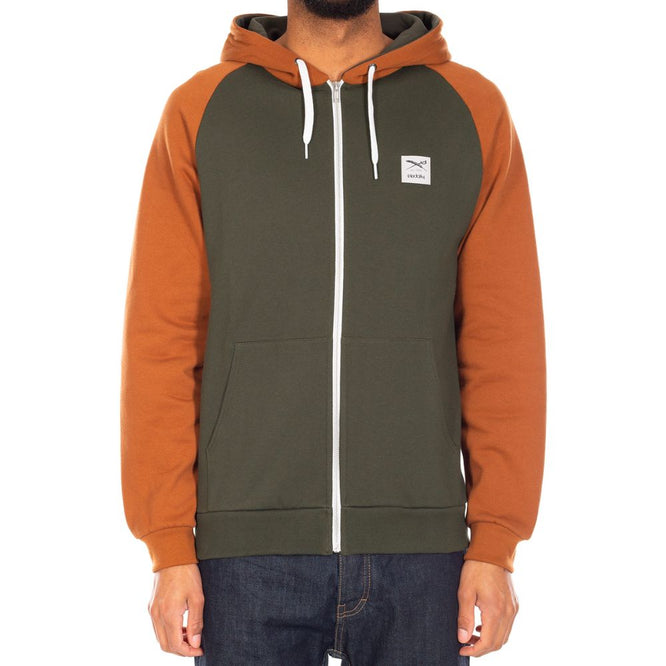 College 2 Zip Hoodie Night Olive