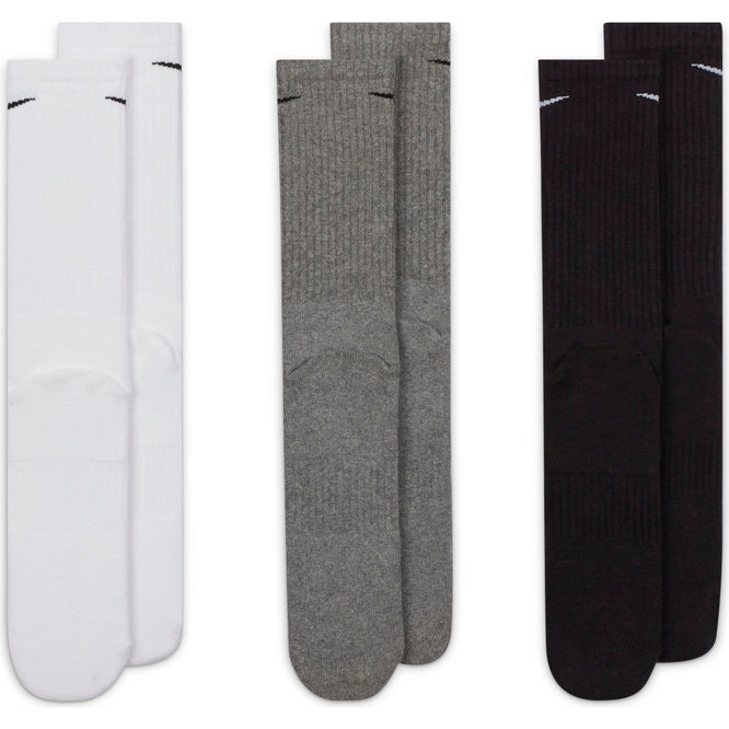 Everyday Cushioned Training Crew Socks 3 Packs Multi-Colour