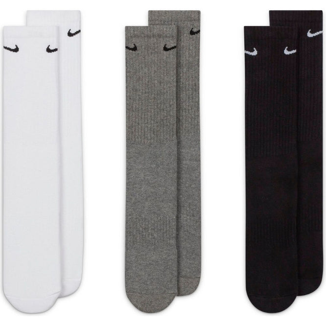 Everyday Cushioned Training Crew Socks 3 Packs Multi-Colour