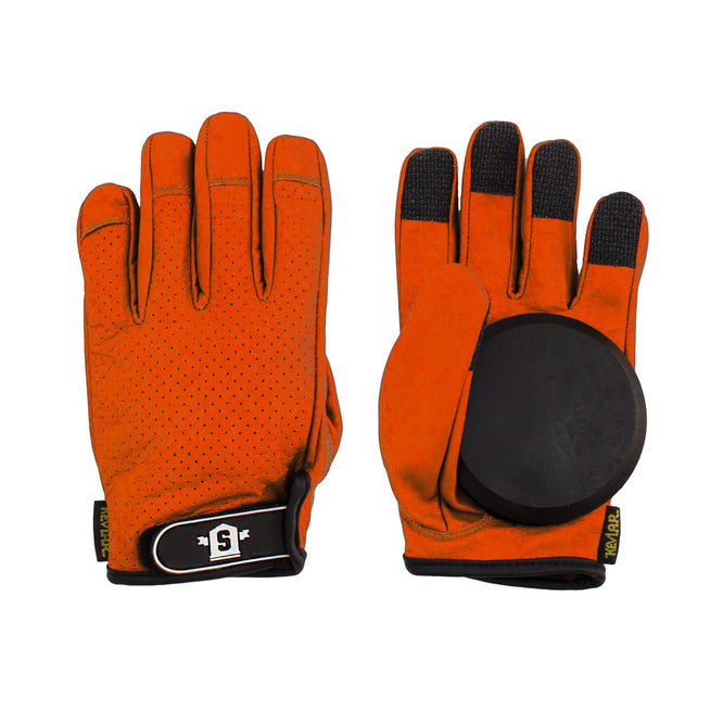 Lederen Slide Gloves Orange
