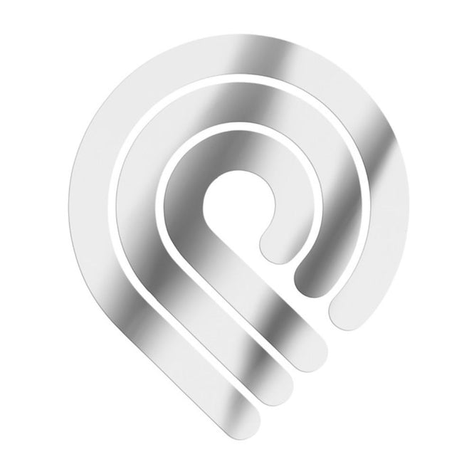 Logo autocollant découpé à l'emporte-pièce Silver