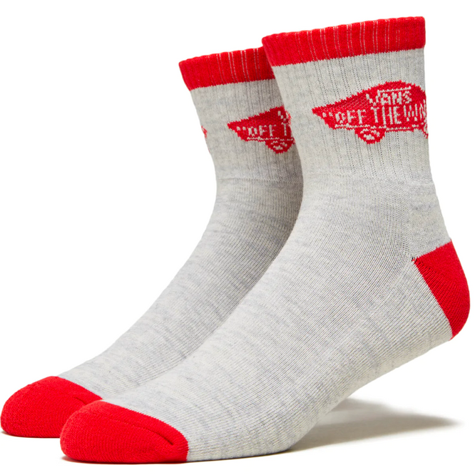 Chaussettes Art Half Crew Ash Heather/Red