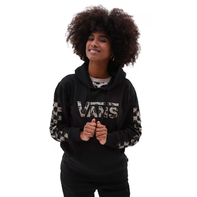 Dotty Fill Hoodie Animal Black