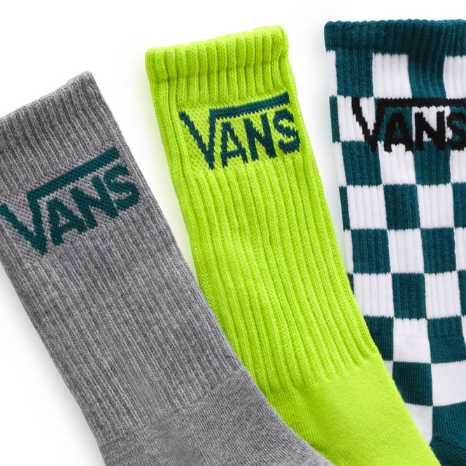 Chaussettes Crew Kids Classic 3 Packs Lime Punch