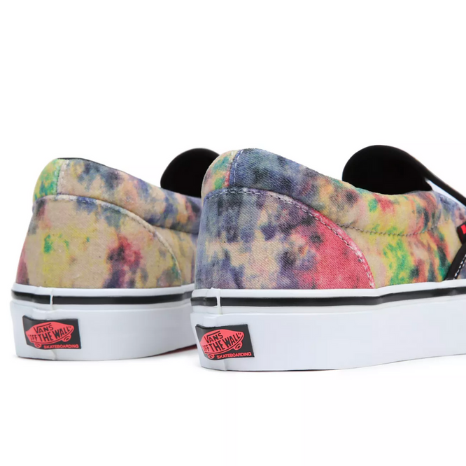 Skate Slip-On Tie-Dye Terry Noir/Multi