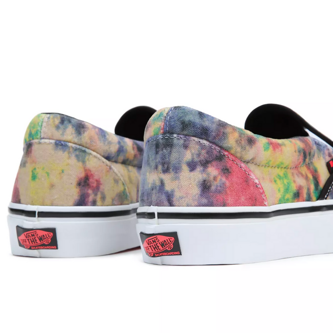 Skate Slip-On Tie-Dye Terry Black/Multi