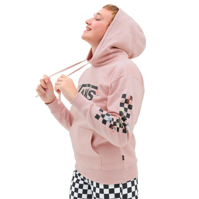 Womens Wyld Tangles Micro Ditsy Hoodie Rose Smoke