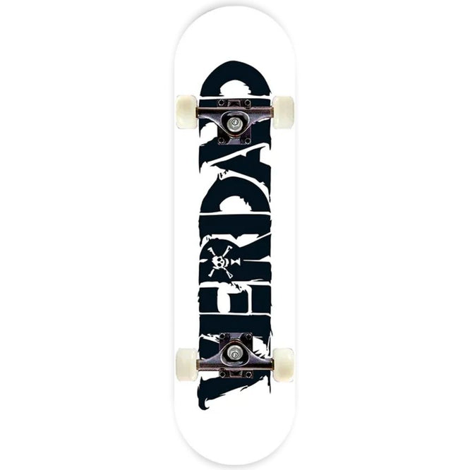 Pirate White 8.0" Complete Skateboard