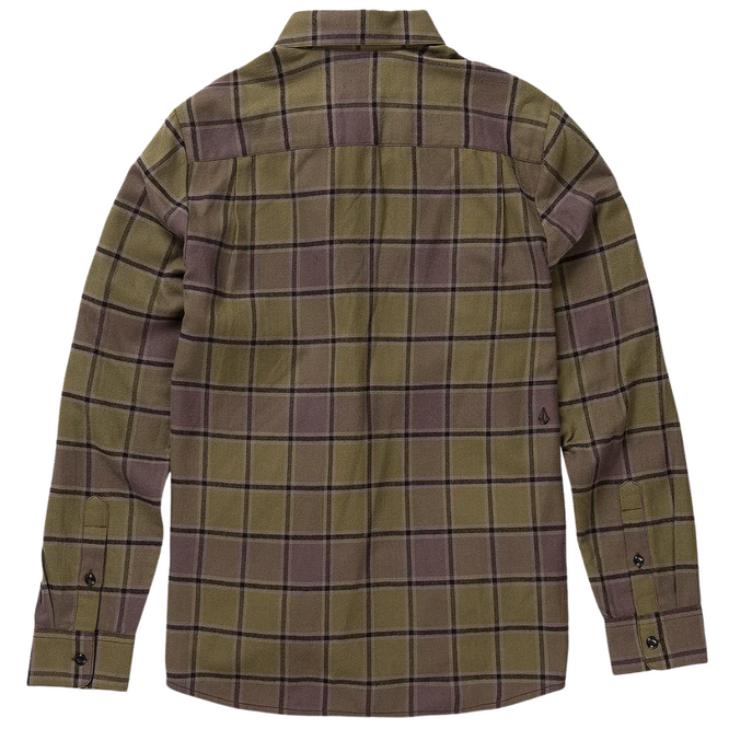 Kids Caden Plaid Shirt Military