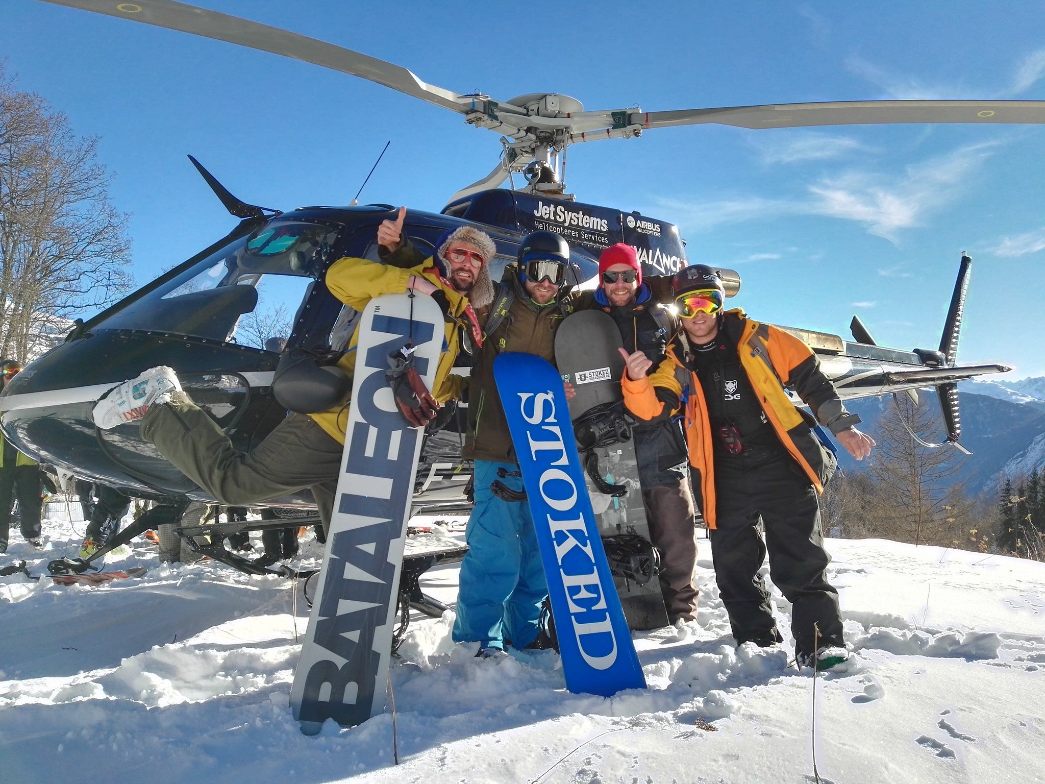 Team Stoked goes heli dropping