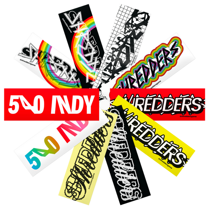 540INDY x Shredders Stickers 10pack