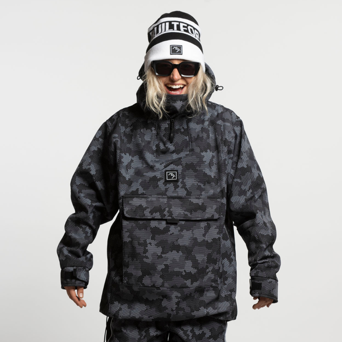 Access Anorak Jacket Black Camo